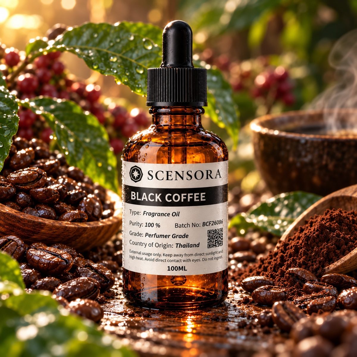 Scensora Black Coffee / Espresso fragrance oil, perfumer-grade, 100ml to 5kg