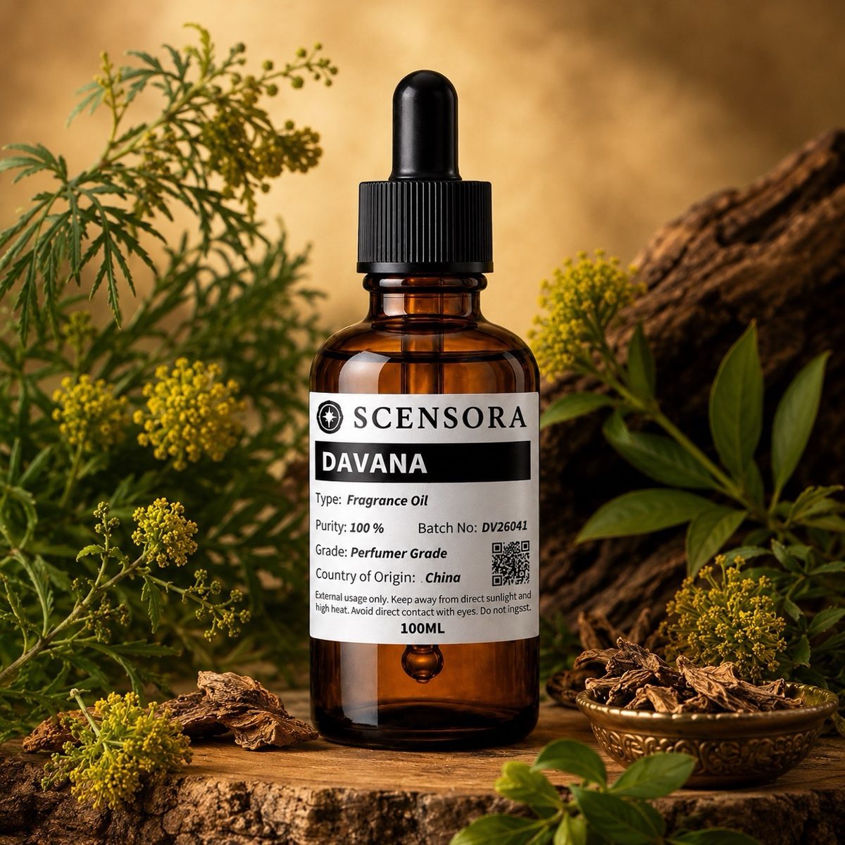 Scensora Davana fragrance oil, perfumer-grade, 100ml to 5kg