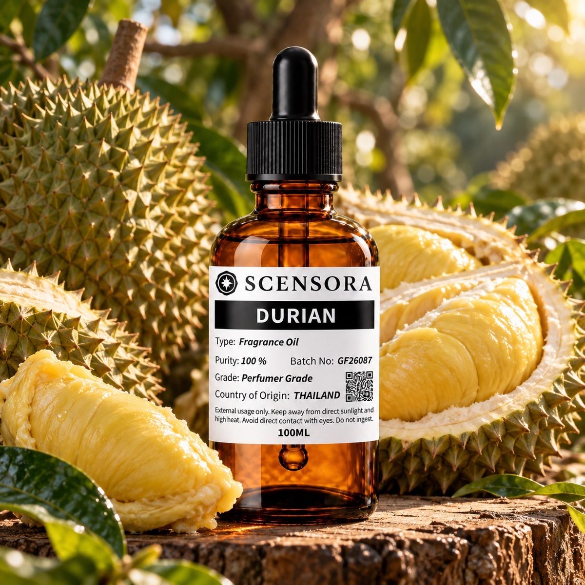 Scensora Durian fragrance oil, perfumer-grade, 100ml to 5kg