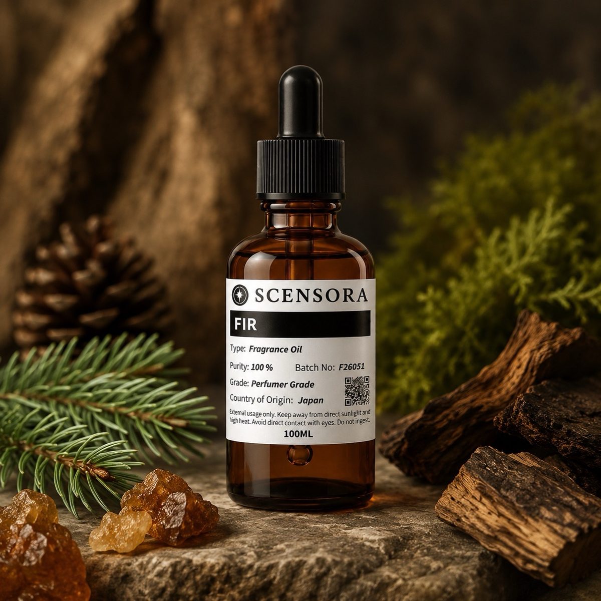 Scensora Fir fragrance oil, perfumer-grade, 100ml to 5kg