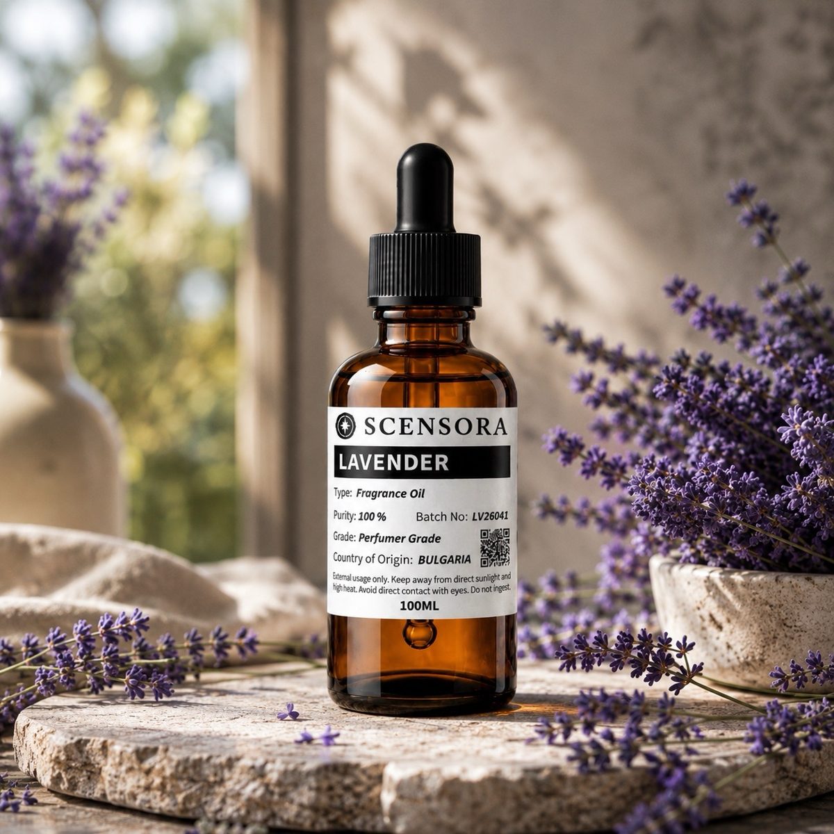 Scensora Lavender fragrance oil, perfumer-grade, 100ml to 5kg
