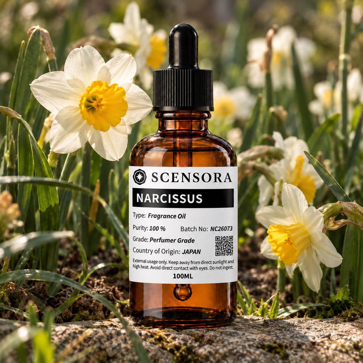 Scensora Narcissus fragrance oil, perfumer-grade, 100ml to 5kg