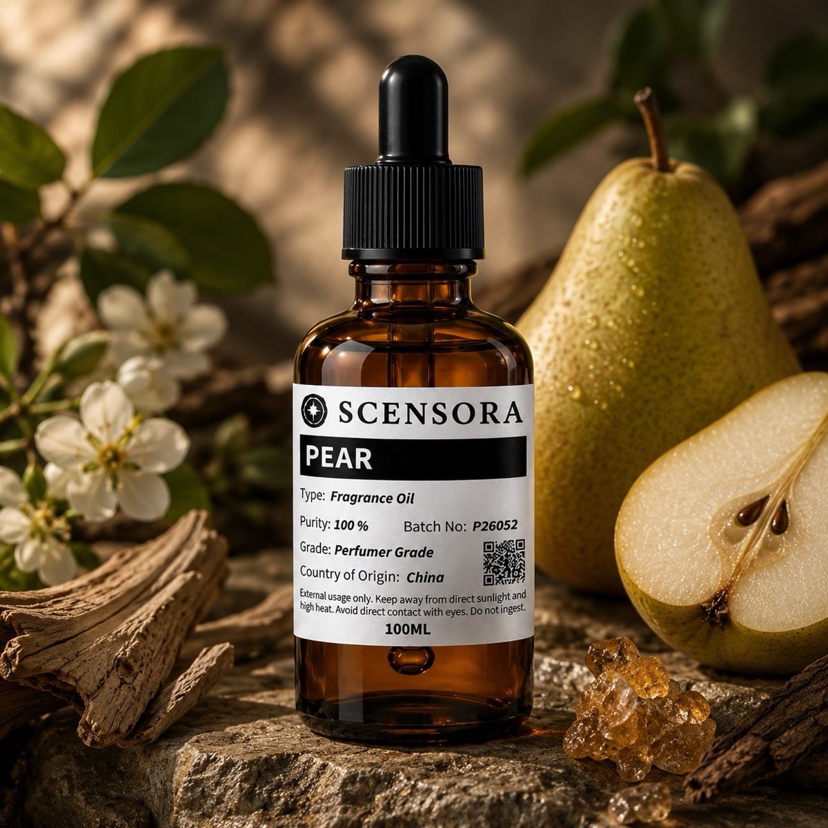 Scensora Pear fragrance oil, perfumer-grade, 100ml to 5kg