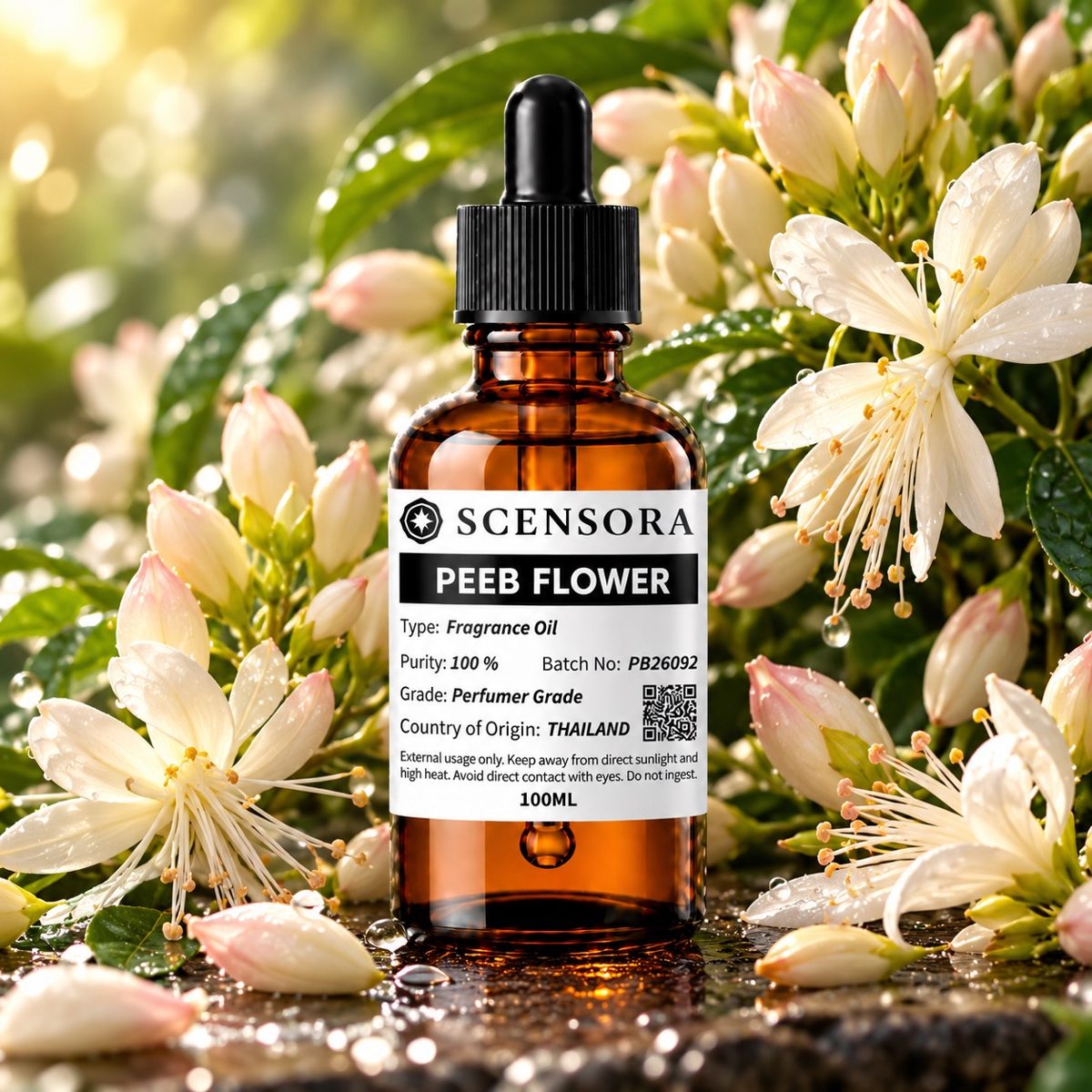 Scensora Peeb Flower fragrance oil, perfumer-grade, 100ml to 5kg