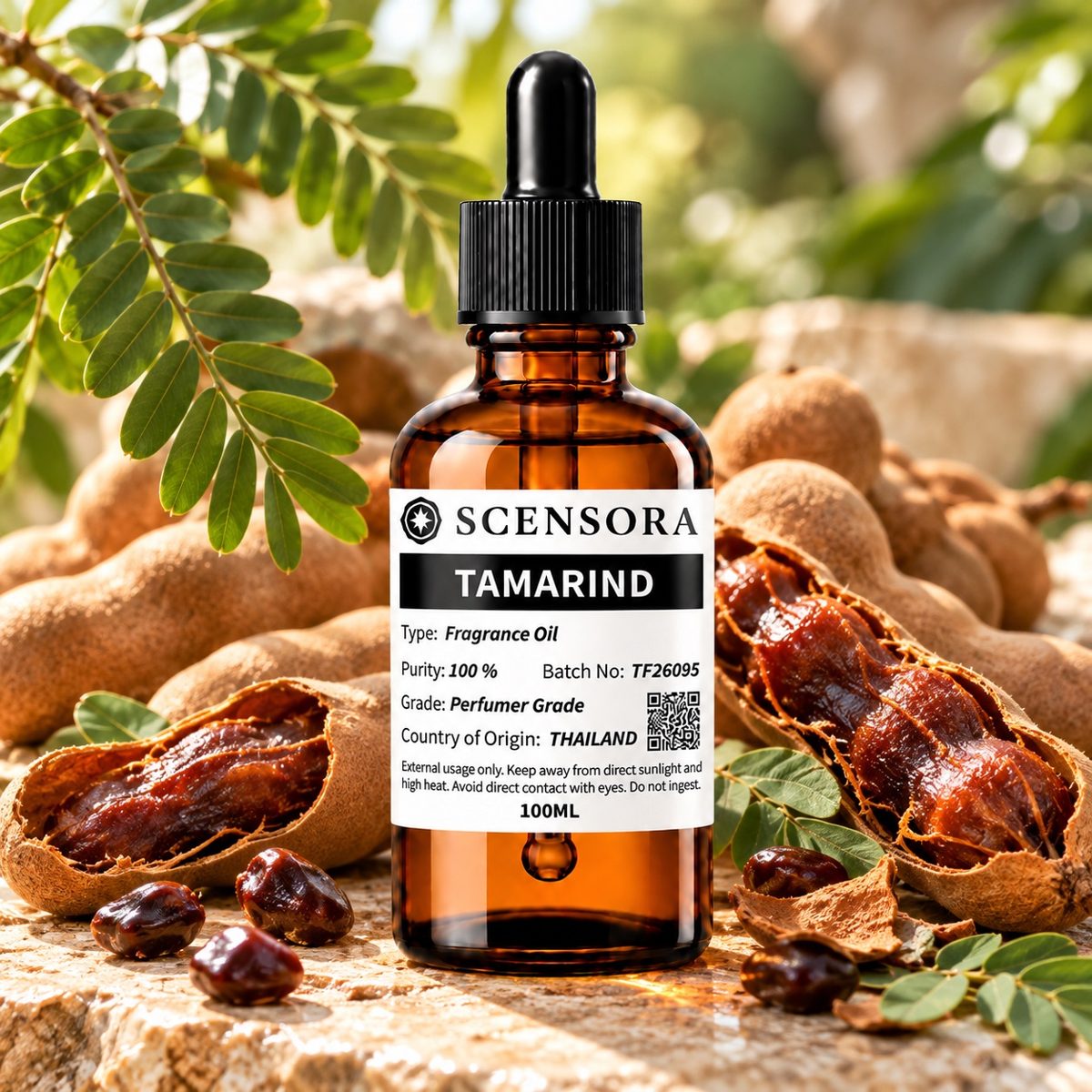 Scensora Tamarind fragrance oil, perfumer-grade, 100ml to 5kg