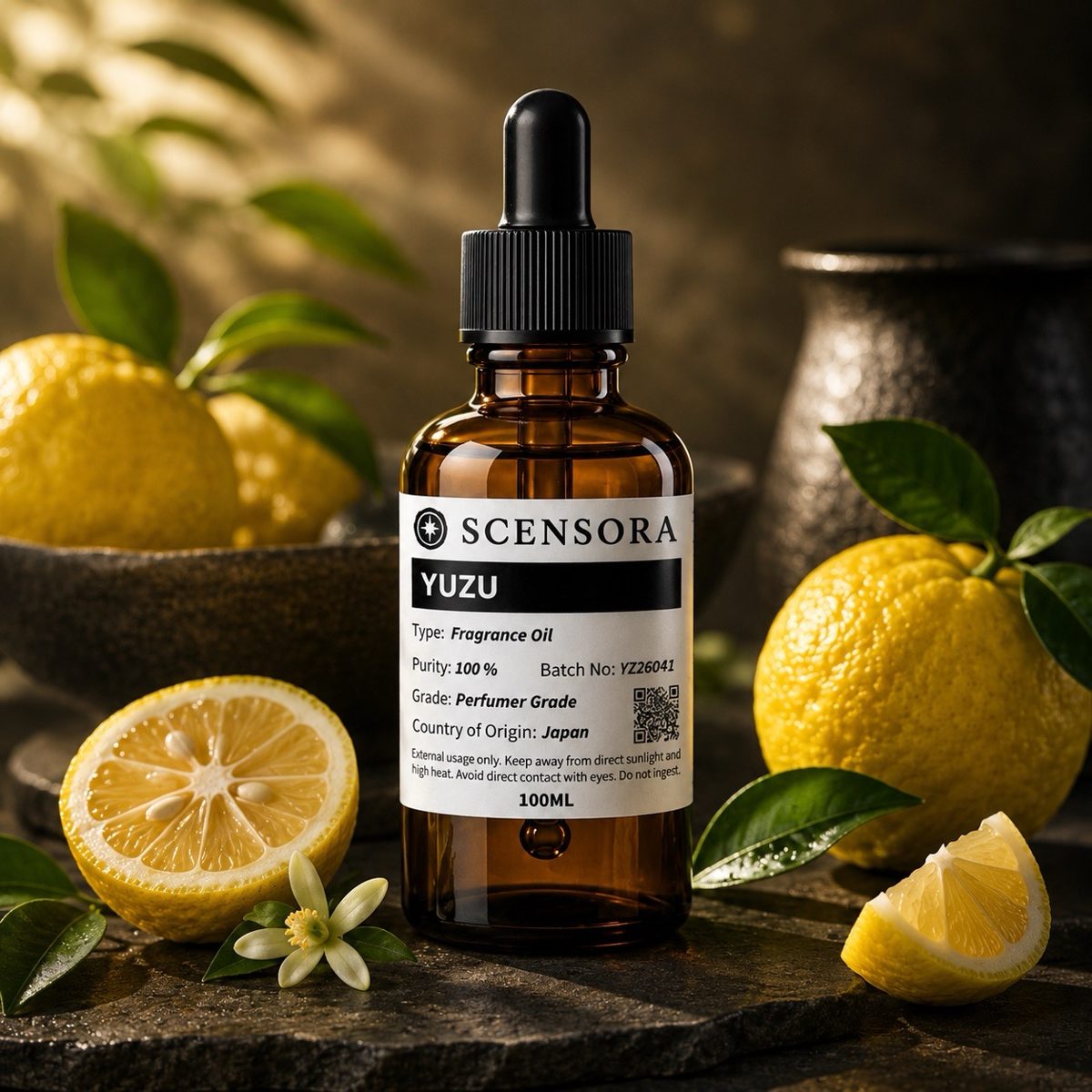 Scensora Yuzu fragrance oil, perfumer-grade, 100ml to 5kg