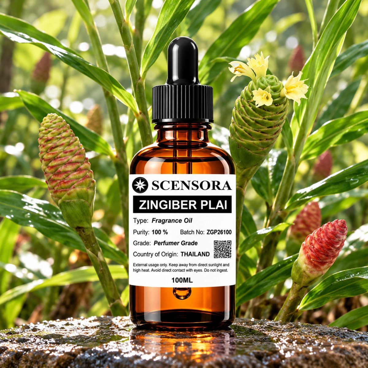 Scensora Zingiber Plai fragrance oil, perfumer-grade, 100ml to 5kg